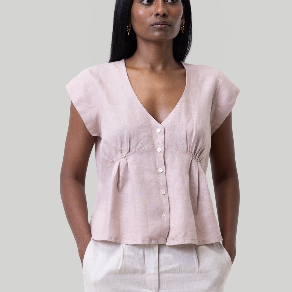 Reistor Deep V-neck Top - 100% Hemp